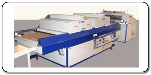 	ROLLER COATER AND CURING MACHINE